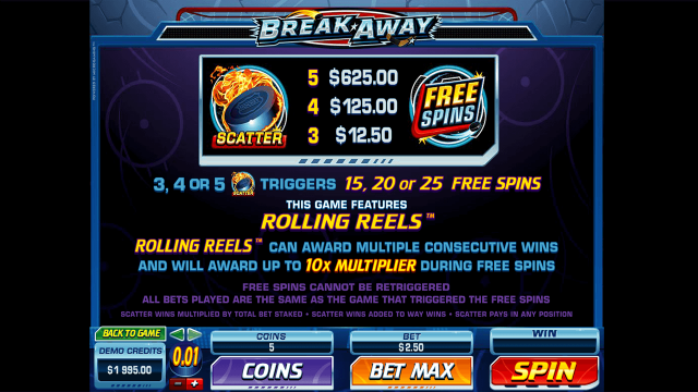 Игровой интерфейс Break Away 4